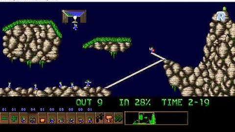 Lemmings Custom Level - Fragile Lemming