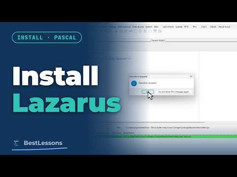 How to install Lazarus on Windows (free Pascal IDE)