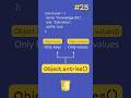 The Hidden Truth About Object.entries() | Advanced JS | Day 25 #javascript #codingshorts #codingtip