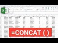 Concat function excel | Concat function excel in hindi | Concat formula in excel #excel
