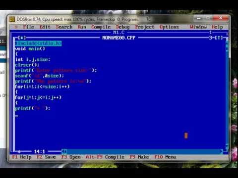 c language programs for printing patterns