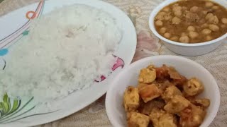 CHANA MASALA AND PANEER MASALA WITH RICE | Indian Eating Show