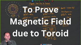 Magnetic Field due to Toroid #derivation #class12physics #cbse