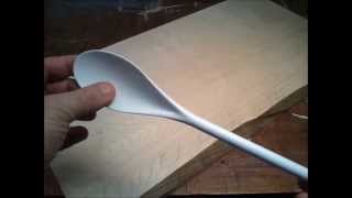 Concave portion of a wooden spoon