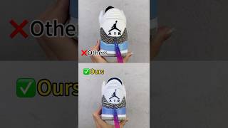 Real Vs Fake Light Blue Jordan 3 #shorts #sneakerhead #viral