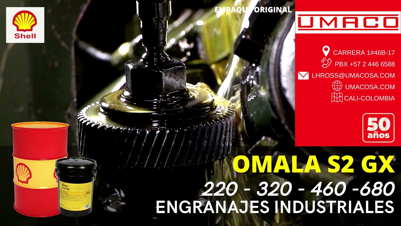 SHELL OMALA S2 GX SERIES / Lubricante para engranajes.