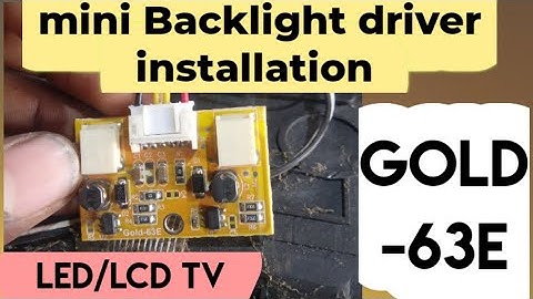 Backlight Driver Installation in Hindi || backlight driver installation on combo LED LCD TV in Hindi
