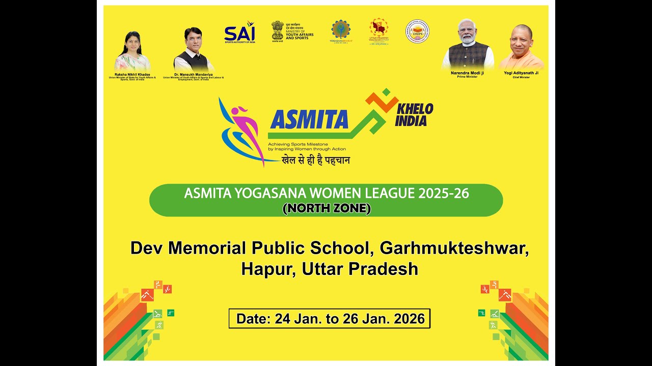 Day 2 FOP 2 Asmita Yogasana Women League 2025-26 ( North Zone )