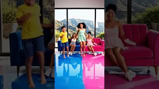 The Happiest Ending Ever! ✨ Watch the Kids React! 💙💗 #Satisfying #HomeDecor #Happy #Epoxy