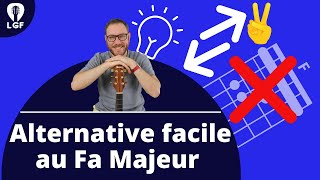 Alternative facile pour jouer laccord de Fa Majeur (F) à la guitare