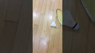 Coolest way to pick up a badminton birdie/shuttlecock with your racket