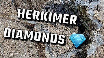 Hundreds of Herkimer Diamonds 💎 found just SITTING OUT!