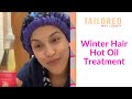 Winter hair hot oil treatment using tailored beauty grow thick oil