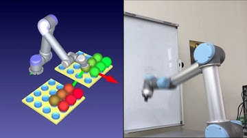 UR5 Robot Motion programmed using RoboDK toolkit