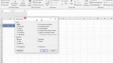 Paste Special   Validation