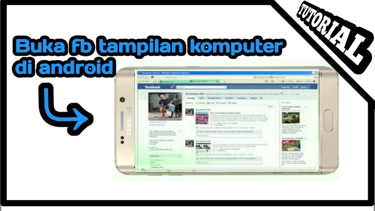 Cara buka fb tampilan komputer di android - YouTube