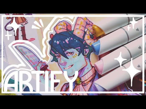 Let's draw together || Artify Alcohol Markers ✨