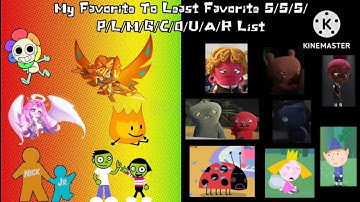 My Favorite To Least Favorite S/S/P/L/M/G/C/O/U/A/R List! (1st Video Of August)