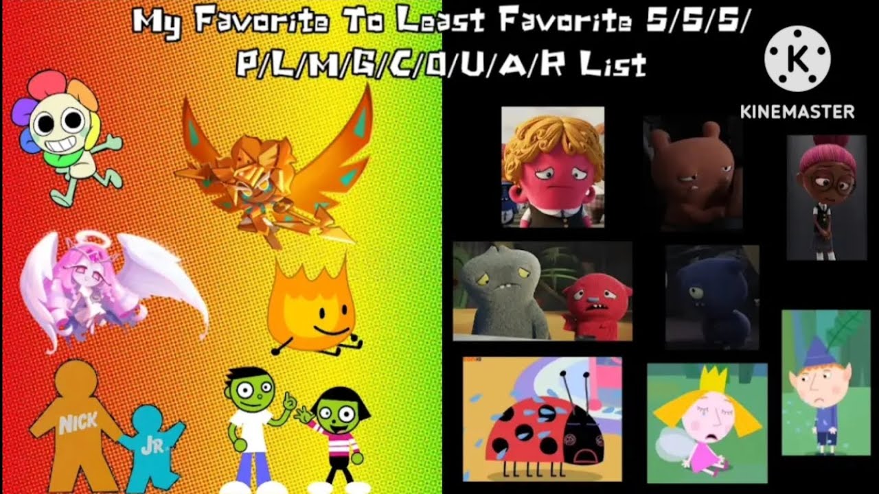 My Favorite To Least Favorite S/S/P/L/M/G/C/O/U/A/R List! (1st Video Of August)