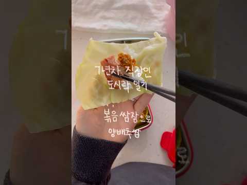 현미밥 양배추쌈 도시락