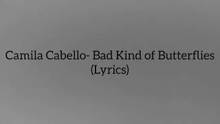 Camila Cabello- Bad Kind of Butterflies (Lyrics)