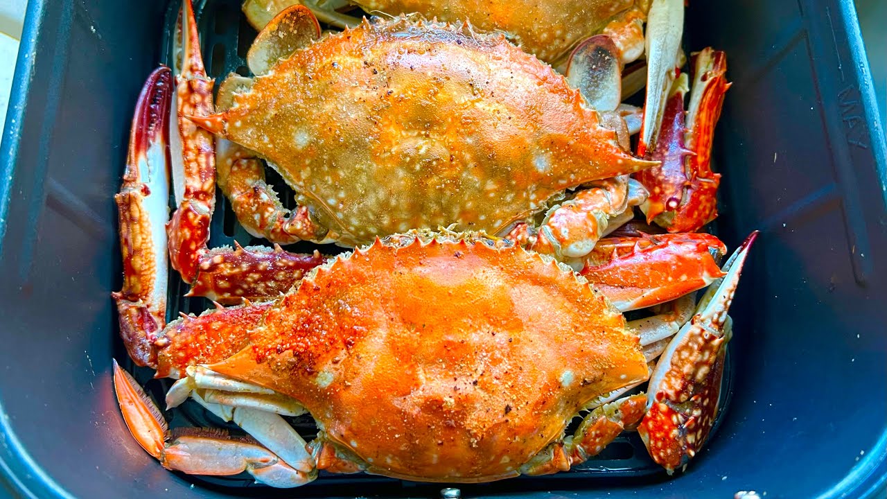 PERFECT AIR FRYER WHOLE CRABS RECIPE / How to cook Crabs in Air fryer ...