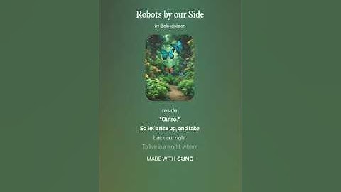 Robots by our Side 2 (AI Song) by #Suno lyrics by Meta Llama 3.2 AI Artificial Intelligence