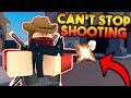 ARSENAL BUT I CAN'T STOP SHOOTING!? (CHALLENGE) (ROBLOX)