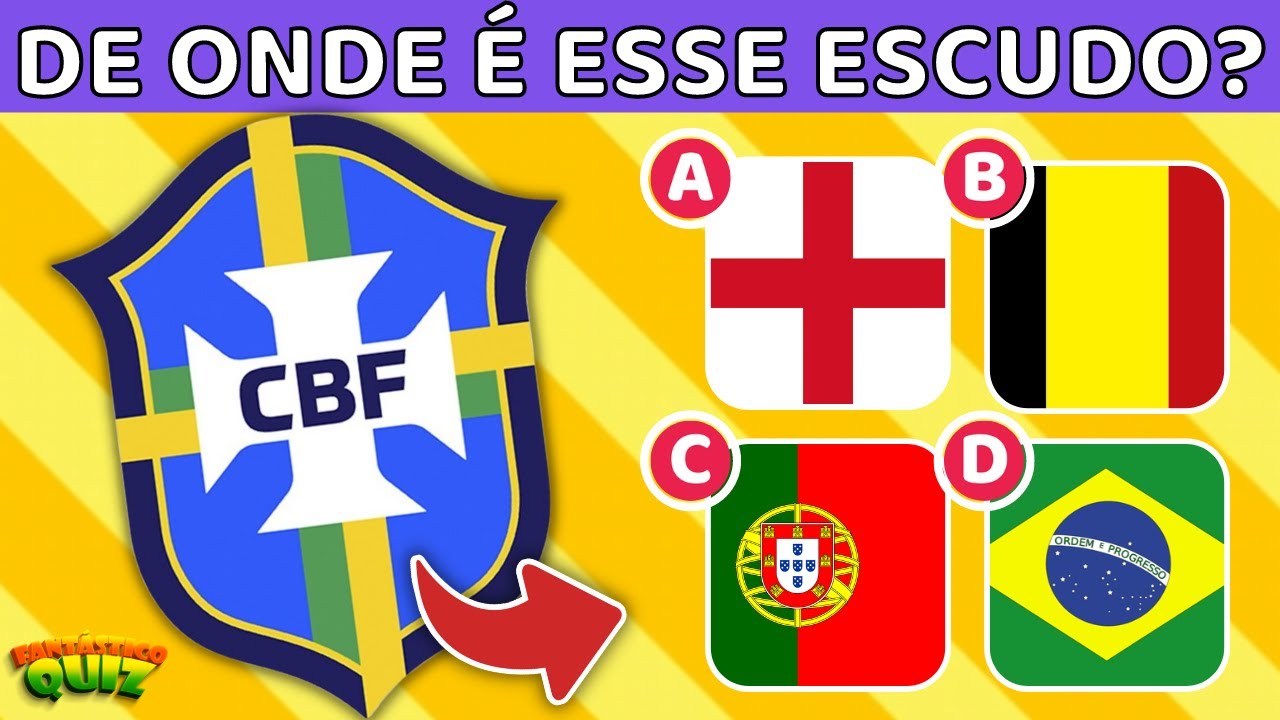 ADIVINHE OS ESCUDOS DAS SELEÇÕES  Adivinhe Escudos dos Países da