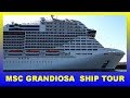 MSC GRANDIOSA ELABORATE SHIP TOUR incl. buffet