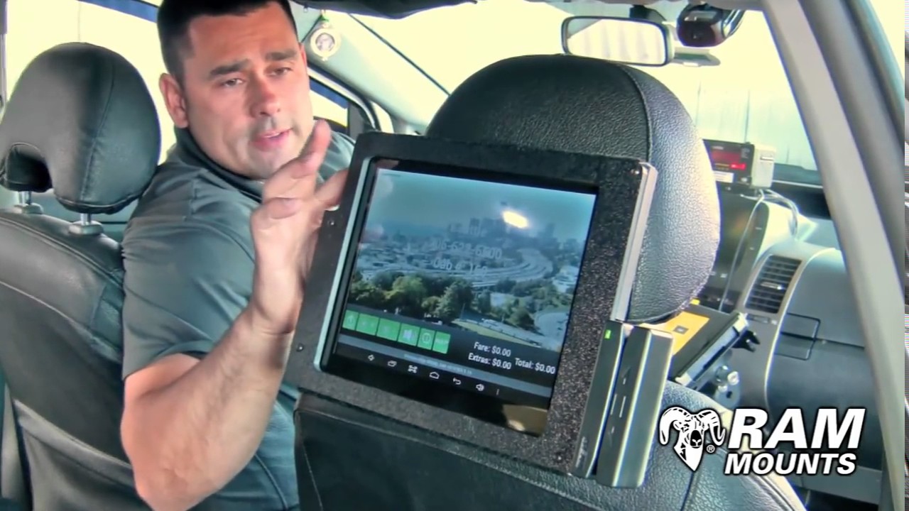 RAM Mount Success Story Taxi Cab Tablet Mount By Car Toys YouTube