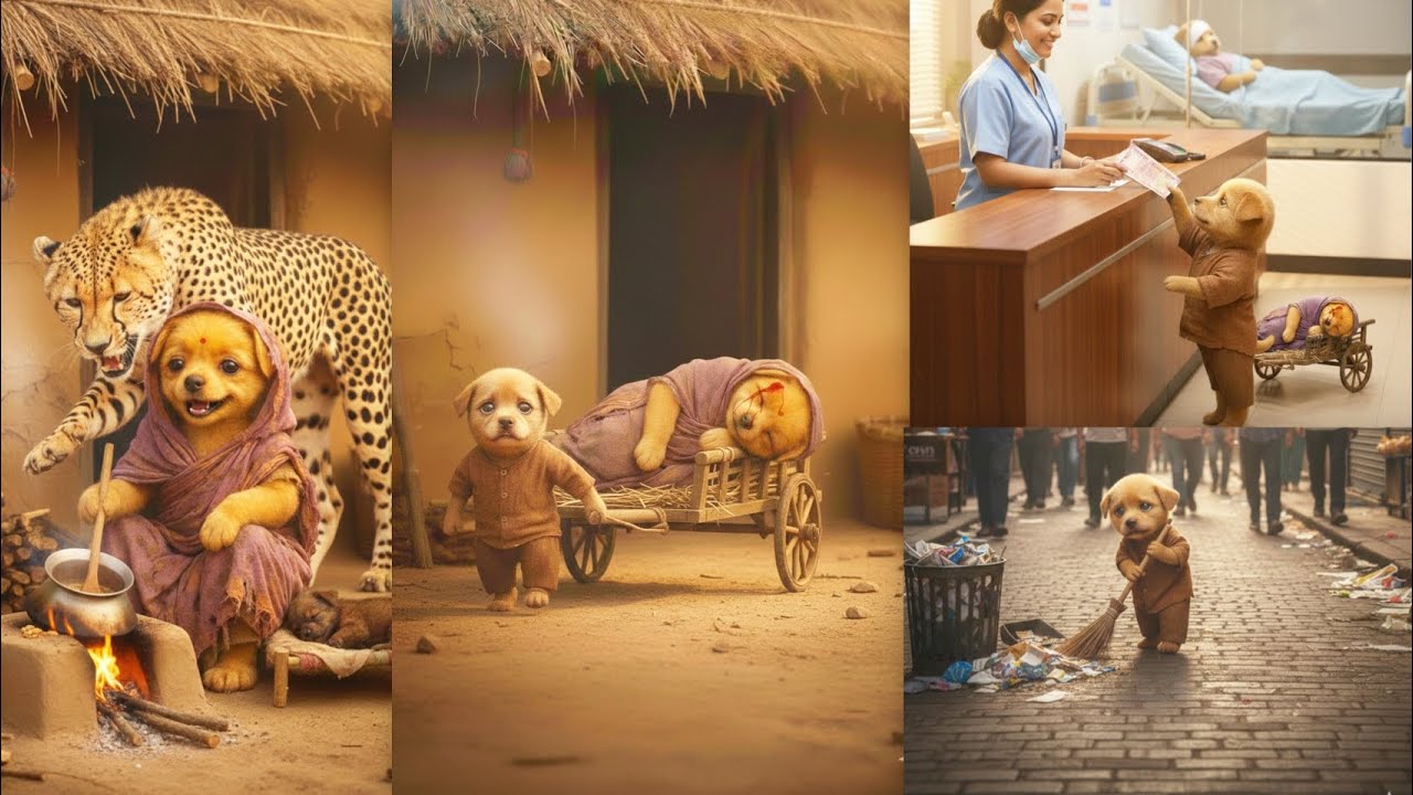 Cheetah Attacks Mother Dog | Baby Puppy’s Emotional Struggle to Save Mom 