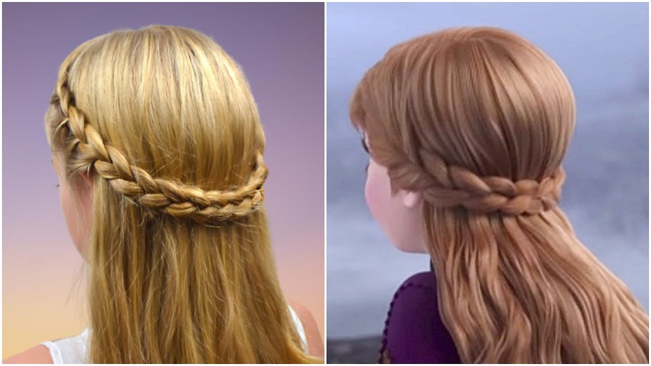 Kids Halloween Wigs | Frozen Inspired Anna Braid Wig - Mia Belle Girls