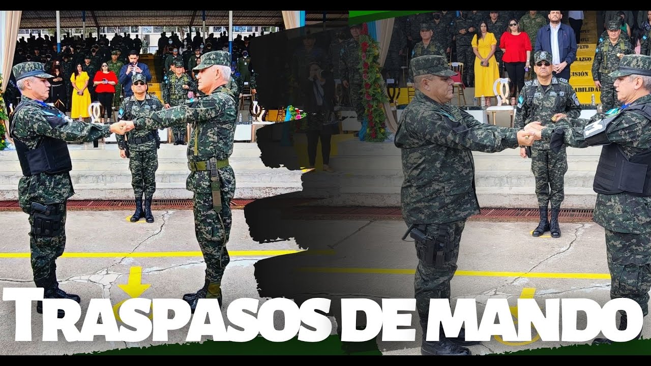 Traspaso de mando del Ejército y la PMOP