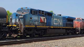 BCOL 4609 and IC 2466 Trail on CN M347 | 6-16-2025