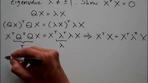 Orthogonal Matrix and Eigenvector