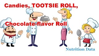 Candies, TOOTSIE ROLL, chocolate-flavor roll - Nutrition Data
