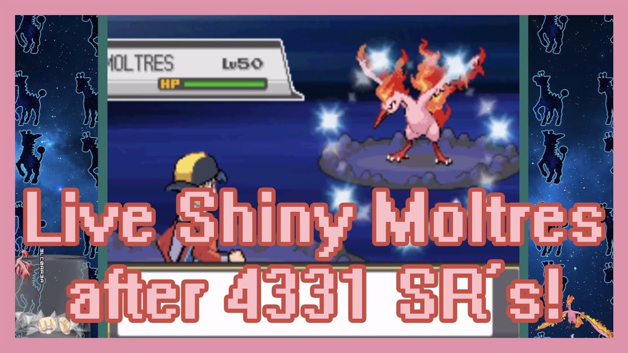 LIVE] Shiny Roaming Moltres after 8,471 SRs (16,942 seen) in Platinum 