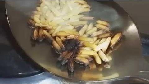 Как горит рис