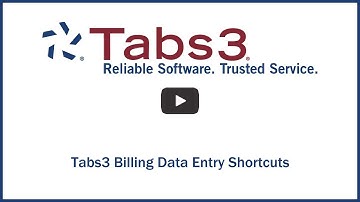Tabs3 Billing Data Entry Shortcuts
