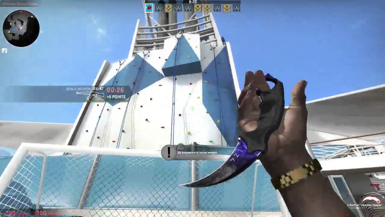 Stat Track Karambit Doppler (Fake Black Pearl) Showcase