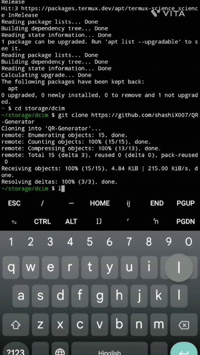QR code Generator || Python miniproject || Termux tutorials || #coding ... image.