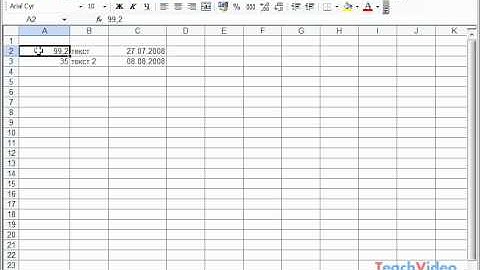 Ввод данных в ячейку в Microsoft Excel 2003 (36/49)