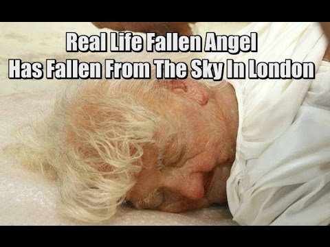 Real Life Fallen Angel Has Fallen From The Sky In London - YouTube