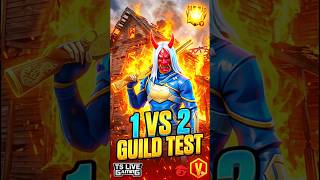 😱 joining freestyle guild test 1v4 🤯✅#freefire #ffshorts #guildtest#ff #freefire
