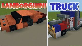 Minecraft: 3 Car/vehicle Design & Build ideas!( part -2 ) screenshot 1