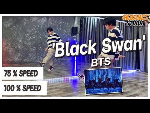 BTS 방탄소년단 Black Swan Dance Tutorial Mirrored Slow Music 