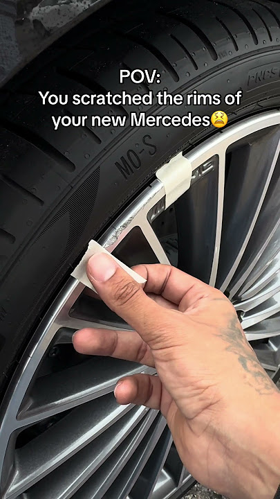 Fix curb rashes on your car with scratch fix easy DIY fix