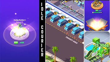 Idle Courier Tycoon - Gameplay And Upgrade Level
