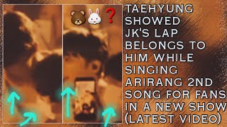 Omgtaehyung Showed Jks Lap Belongs To Him While Signing Arirang 2Nd Song For Fans In A New Show